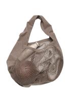 Net Shoulder Bag Shopper Väska Grey The Organic Company