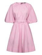 Karl Lagerfeld A-Line Puff Sleeve Dress Rosa