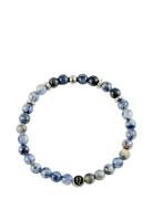 Beads Bracelet 6Mm Armband Smycken Blue Edd.