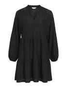 Objfeodora Gia L/S Dress Noos Kort Klänning Black Object
