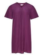 Carkeyser 2/4 Knee Dress Wvn Kort Klänning Purple ONLY Carmakoma