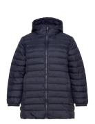 Carnew Tahoe Quilted Hood Coat Otw Fodrad Jacka Navy ONLY Carmakoma