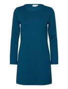 Viarmer O-Neck L/S Dress - Noos Kort Klänning Blue Vila