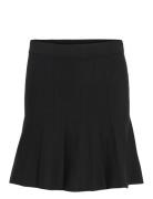 Vila Visachin New Hw Skater Knit Skirt/Su/1 Svart