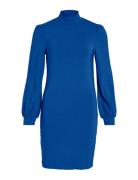 Vifelly High Neck L/S Dress/Su Kort Klänning Blue Vila