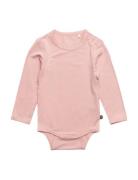 Body Ls Bodies Long-sleeved Pink Minymo