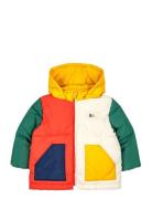 Baby Color Block Hooded Anorak Fodrad Jacka Red Bobo Choses