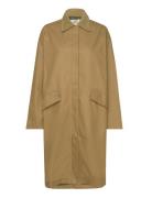 Heavy Twill River Coat Tunn Rock Beige Mads Nørgaard