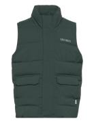 Maddox Puffer Vest Kids Fodrad Väst Green Les Deux