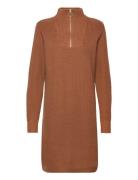 Kalioa Knit Dress Kort Klänning Brown Kaffe