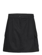 Cargo Skirt Kort Kjol Black Rosemunde