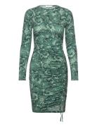 Viscose Dress Kort Klänning Green Rosemunde