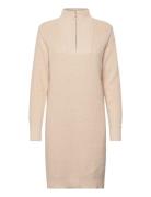 Kalioa Knit Dress Kort Klänning Beige Kaffe