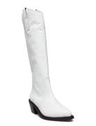 ALOHAS Mount Bright White Leather Boots Vit