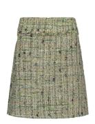 Mmvinna Boucle Skirt Kort Kjol Green MOS MOSH