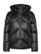 Chevron Lw Down Jacket Fodrad Jacka Black Tommy Hilfiger