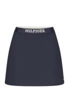 Elasticated Short Skirt Kort Kjol Navy Tommy Hilfiger