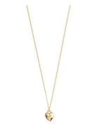 Afroditte Recycled Heart Necklace Gold-Plated Halsband Hängsmycke Gold...
