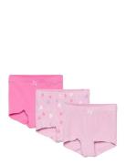 Nmftights 3P Pink Hearts Noos Night & Underwear Underwear Panties Pink...