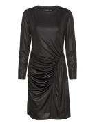 Foil-Print Jersey Dress Kort Klänning Black Lauren Ralph Lauren