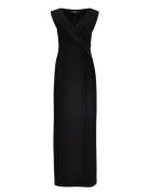 Classic Mj-Gown Maxiklänning Festklänning Black Lauren Ralph Lauren