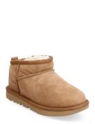 K Classic Ultra Mini Vinterstövlar Pull On Brown UGG