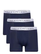 Stretch Cotton Boxer Brief 3-Pack Boxerkalsonger Navy Polo Ralph Laure...