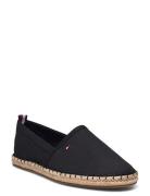 Basic Tommy Flat Espadrille Sandaletter Expadrilles Låga Black Tommy H...