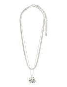 Willpower Curb & Coin Necklace, 2-In-1 Set, Silver-Plated Accessories ...