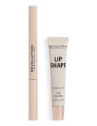 Revolution Lip Shape Kit Warm Nude Läpppenna Smink Brown Makeup Revolu...