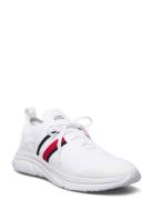 Modern Runner Knit Stripes Ess Låga Sneakers White Tommy Hilfiger