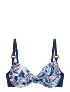 Cairns Bikini Top Swimwear Bikinis Bikini Tops Wired Bikinitops Blue D...