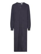 Soft Suiting Gweneth Dress Knälång Klänning Navy Mads Nørgaard