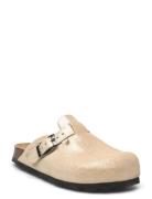 Slippers Nubuck Leather Slippers Inneskor Beige En Fant