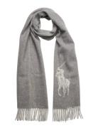 Big Pony Fringe Wool-Blend Scarf Accessories Scarves Winter Scarves Gr...