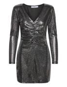 Mango Pursed Sequined Dress Silver