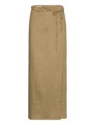 Safinars Skirt Lång Kjol Khaki Green Résumé