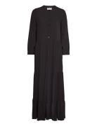 Neell Maxi Dress Ls Maxiklänning Festklänning Black Lollys Laundry