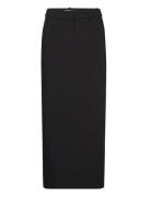 Vmgabrielle Hw Maxi Skirt Vma Lång Kjol Black Vero Moda