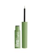 Vivid Brights Liquid Liner - Ghosted Green Eyeliner Smink Nude NYX Pro...