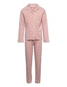 Printed Long Pyjamas Pyjamas Set Pink Mango