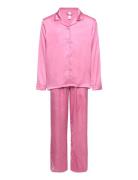 Pajama Satin Pyjamas Set Pink Lindex