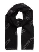 Isaya Wool Scarf Accessories Scarves Winter Scarves Black Notes Du Nor...