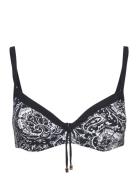 Chantelle Beach Flowers Bikini Covering Underwired Bra Svart