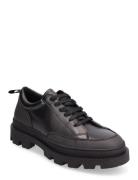 Tanner Leather Sneaker Låga Sneakers Black Les Deux