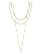 Baker Necklace 3-In-1 Set Gold-Plated Accessories Jewellery Necklaces ...