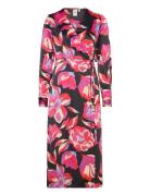 YAS Yaspella Ls Wrap Midi Dress S. Noos Svart