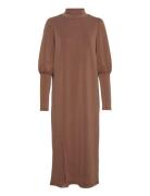 My Essential Wardrobe Ellemw Puff Long Dress Brun