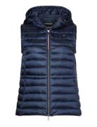 Feminine Lw Down Vest Vests Padded Vests Navy Tommy Hilfiger