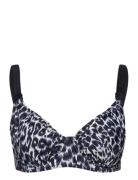 Full Cup Bikini Top Swimwear Bikinis Bikini Tops Wired Bikinitops Navy...